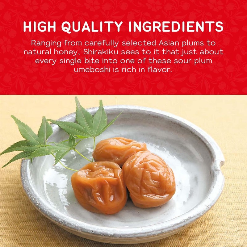 Shirakiku Hachimitsu Umeboshi | Japanese Honey Pickled Plums for Sour