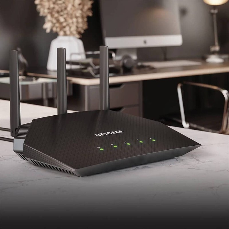 NETGEAR RAX10-100NAR 4-Stream AX1800 Dual-Band WiFi 6 Router - Certified
