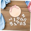 Hohopeti 1 Set Monthly Milestone Discs Wooden Photoshoot Props for