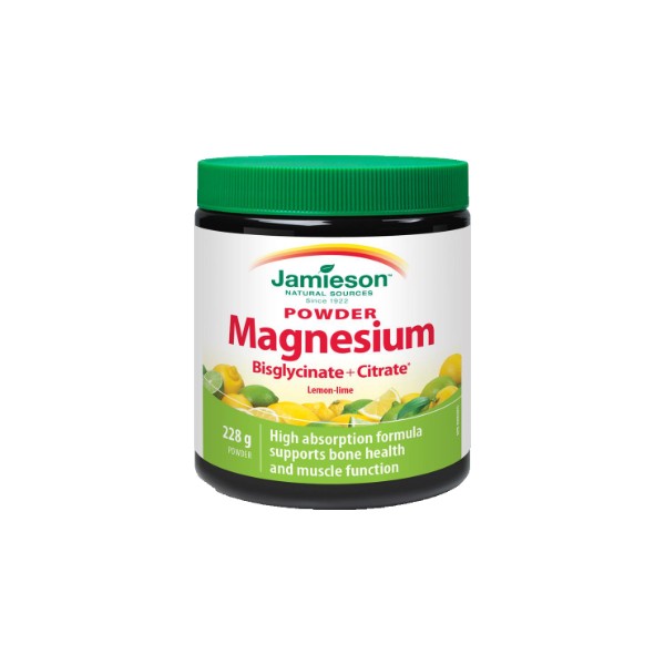 Jamieson Magnesium Bisglycinate + Citrate (Lemon Lime) - 228g