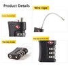 EVRU TSA Luggage Locks, [2 Pack] 3-Digit Security Suitcase Locks,