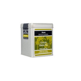 Dilmah Exceptional Ceylon Green Tea Loose Leaf Caddy, 100 Grams