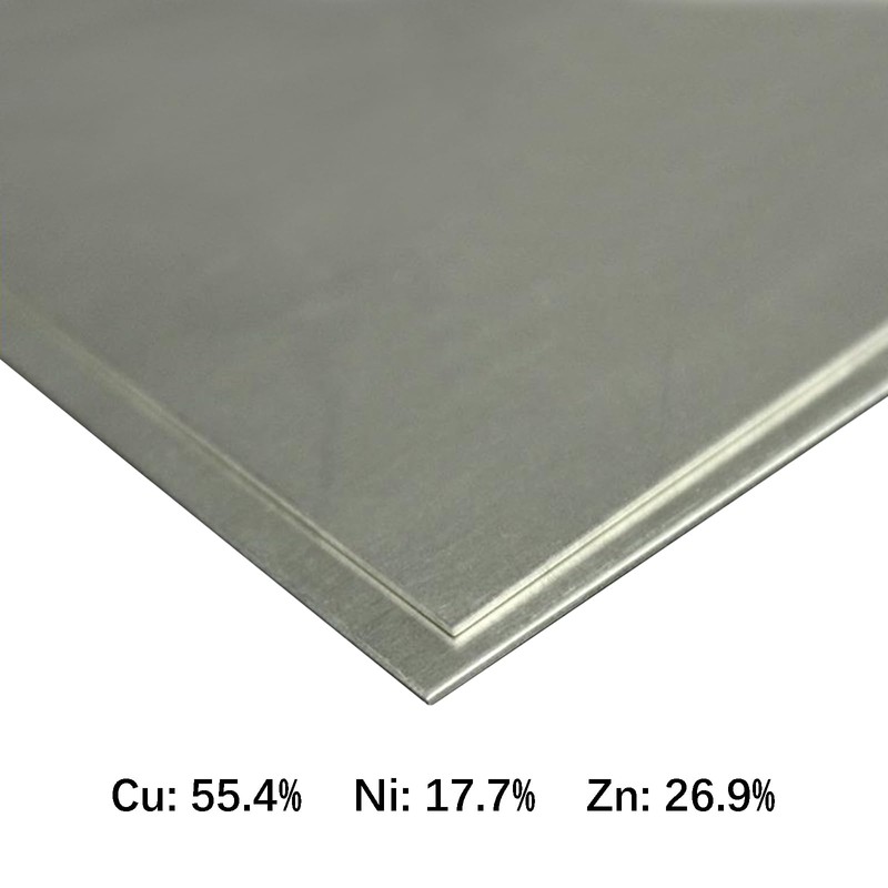 TEN-HIGH Cupronickel Sheet Plate 1mm x 300mm x 300 mm,1pcs