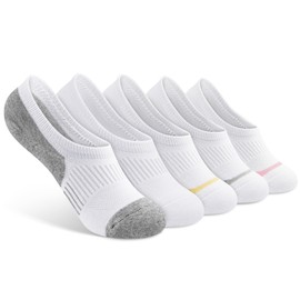 Gonii Womens No Show Socks Athletic Ankle Socks Cushioned Running Low Cut 5-8 Pairs (US, Numeric, 5, 8, Regular, Regular, 5 Pairs white A)
