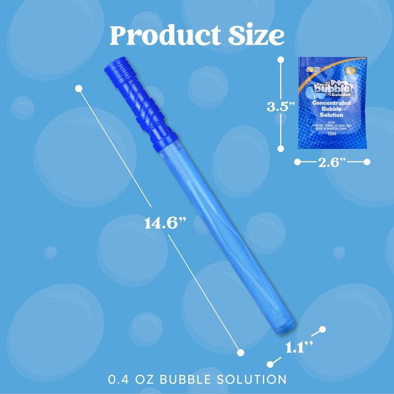JOYIN 36 Pack 14.6’’ Big Bubble Wands Bulk, Bubble Blower