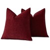 Sungeek Set of 2 Soft Chenille Cushion Covers 45x45cm Square
