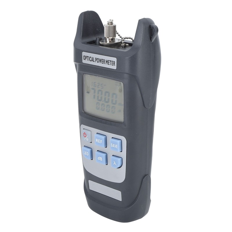 Optical Power Meter Optic Fiber Attenuation Tester with LED Lamp