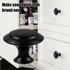 Kitchen Cabinet Knobs ，Cabinet Knobs, 25Pcs Black Cabinet Knobs, Durable