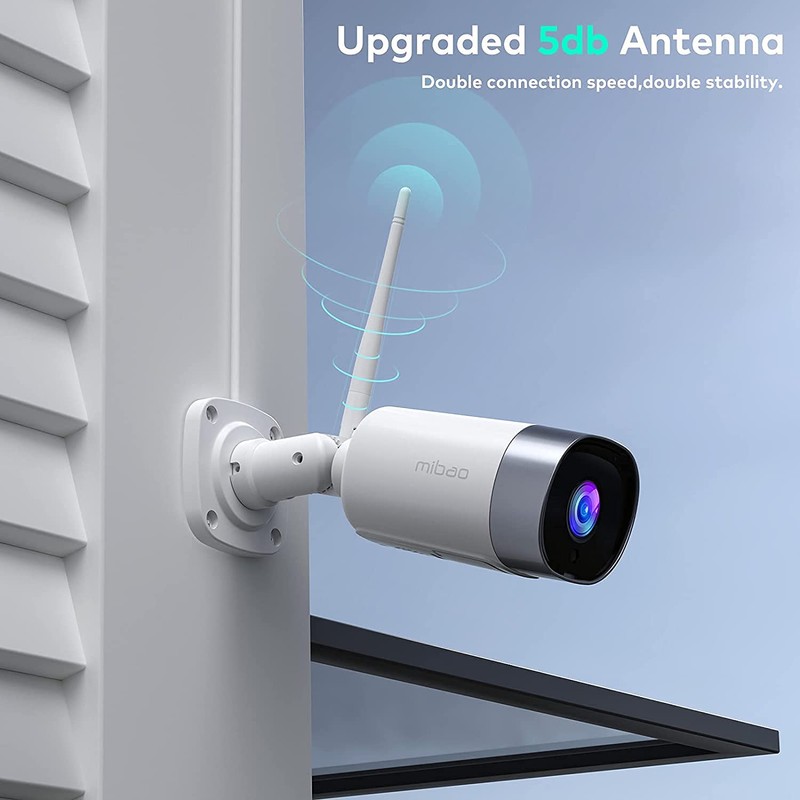 mibao CCTV Security Camera Outdoor, 1080P WiFi Security Camera, IP66