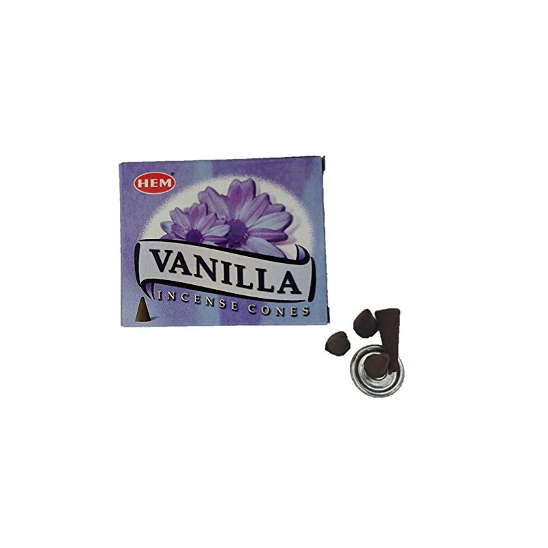 HEM Incense Cones Vanilla Coconut Tangerine Cones Set of 3