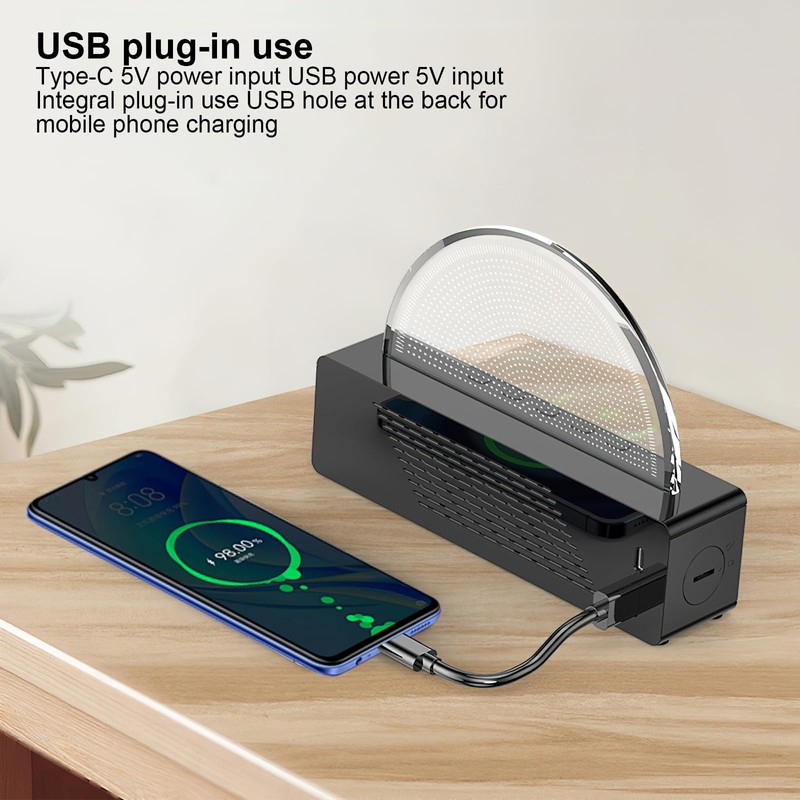 Digital Alarm Clock, Alarm Clock Light with USB Charging Function,