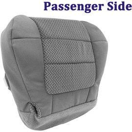 Zieichy Passenger Side Bottom Replacement Cloth Seat Cover Dark Graphite Gray Compatible with Ford F150 XLT 2001 2002 2003