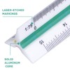 Scale Ruler 12 Inch Architect Scale Ruler 30cm Triangular Scale