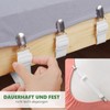 AUXHCYL 8 Stück Bettlakenspanner Verstellbar, 30-130cm Bettlaken Spanner, Spanngurte für
