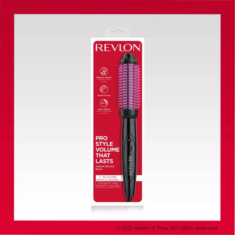 Revlon Cepillo Para Peinar Revlon Con Cerdas De Silicona Calentadas
