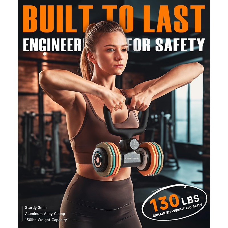 Motion Space Flexible Dumbbell Converter - Convert Dumbbells to Kettlebells