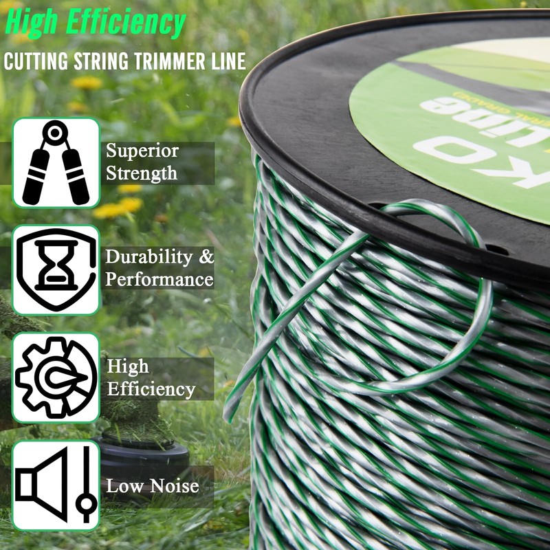 KAKO 095 Trimmer Line Twisted, String Trimmer line .095 Twisted,