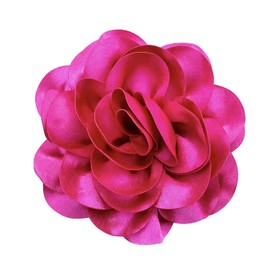 Satin Fabric Rose Flower Extra Large Big Brooches Camellia Flower Oversized Brooch Pin for Women Wedding Party Dance Banquet Dress Suit Ceremony Clothes Accessories Gifts 7.5in (Rose red)