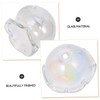 Operitacx Large Flower Bead Caps Hole Crystal Jellyfish Beads for