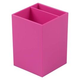 JAM Paper Plastic Pen Holder - Fuchsia Pink - Desktop Pencil Cup Sold Individually