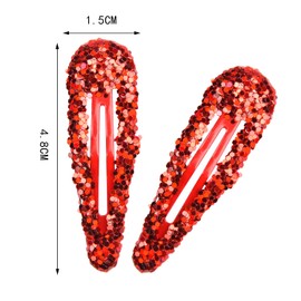 AOVNA Sequin Hairpin Hair Decoration Bling Hair Accessories Gifts for Girls Kids Clip with Sequin Lovely Snap Pin Curl Clips (20)