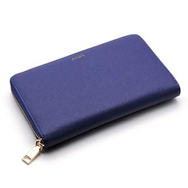 KNUTe Passbook Case, Magnetic Protection, Maternal and Child Notebook Case, Navy, Anti-Skimming, Women's, Card Case, Passbook Holder, Card Slot, Men's, Passport, Large Capacity, Pouch