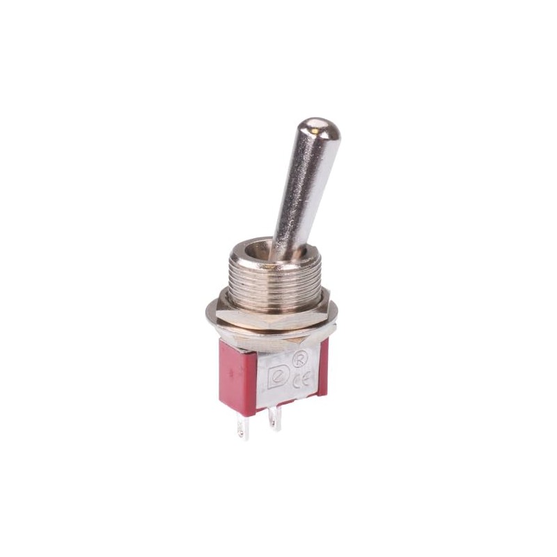 On-Off Large Handle 12mm Mini Toggle Switch SPST 3A 250V