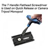 DOFEDOFO T Handle Flat Head Screwdriver, T Handle Flathead Screw