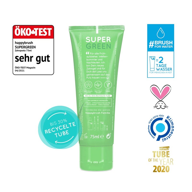 happybrush® Vegan Toothpaste Mix Pack - Natural Toothpaste for Healthy