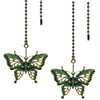 Hyamass 2pcs Vintage Butterfly Pendant Ceiling Fan Danglers Fan Pulls