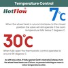 Hot Flow White Marella Modern Thermostatic Radiator Valve Angled TRV.