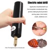 QOTSTEOS 0.7-1.2mm Micro Electric Hand Drill Set for Resin, Cordless