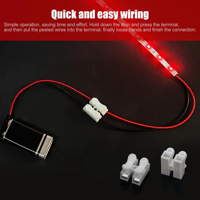 YIXISI 66 pieces fast cable for connecting, 2 pins cable