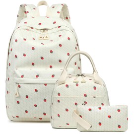 Bluboon Teen Girls School Backpack Kids Bookbag Set with Lunch Box Pencil Case Travel Laptop Backpack Casual Daypacks