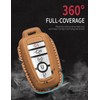 YONUFI for Ford Key Fob Cover Leather Key Case Holder