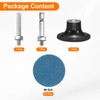 HARFINGTON 53pcs Quick Change Discs Set 2" Roll Lock Sanding