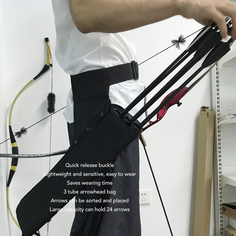 Arrow Holder Portable Large Capacity 3 Tube Archery Arrow Storage
