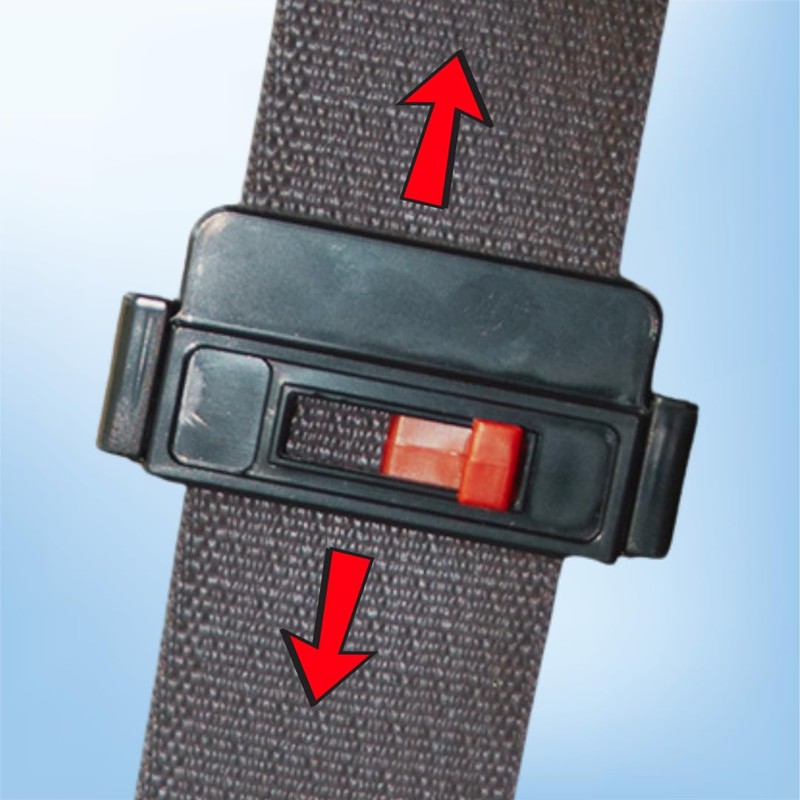 Seat Belt Tension Adjusters (6-Pack) White by Seat Belt Extender