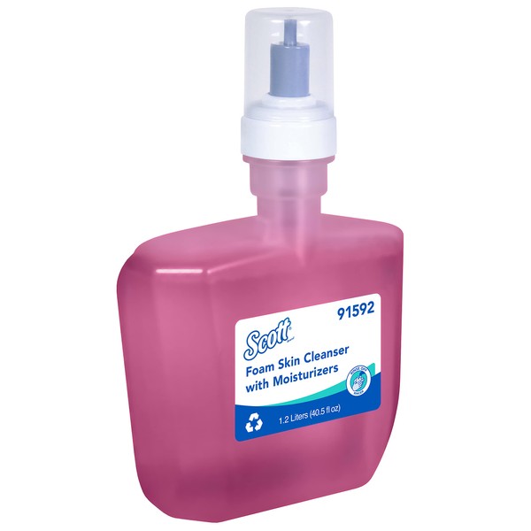 Scott® Pro Liquid Hand Soap with Moisturizers (91592), Pink, Floral Scent, 1.2 L Bottles, 2 Bottles / Case