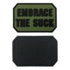 uuKen Embrace The Suck Funny PVC Rubber Tactical Hook Patch