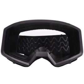 Typhoon Motocross Goggles Dirt Bike ATV Goggles Motorcycle Off Road Unisex Adult and Youth - Matte Black