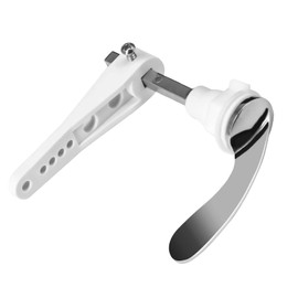 MEDILOE SY7008 Toilet Flush Handle, Alloy Split Toilet Handle Replacement Flush Lever Kit Traditional Victorian Style Toilet Chrome Plated Handle for Toilet WC Cistern Tank