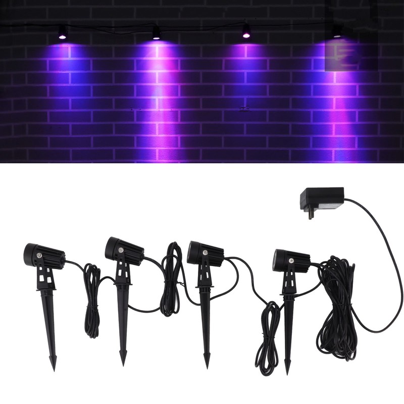 4 in 1 Garden Spotlight RGB Colorful Remote APP Control