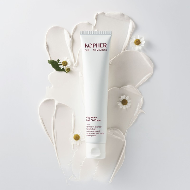 Koper Clay Prime Pack-to-Foam Cleansing Cleansing Foam Pore Pack Hypoallergenic