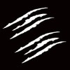 2PCS Claw Marks Decal Sticker Waterproof Headlight Decal Vinyl Sticker