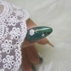 CHOK: 09 Flower Handmade Nail Tips - Coffin / CHOK