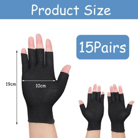 Xynovate 15 Pairs Cotton Moisturizing Gloves, Cotton Gloves for Eczema