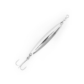 BLUEWING 16oz Fishing Diamond Jig Chrome with High Carbon Steel Treble Hook 1pc Premium Fishing Lure Durable Fishing Jig for Saltwater Freshwater Fishing, 16oz