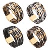 Stocking Stuffers Holiday Outfits for Women 2024 Leather Wrap Bracelet
