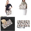 Sannovo 2 Pcs Dachshund Print Handbag and Wallet Set for